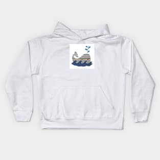 Striped Whale Kids Hoodie